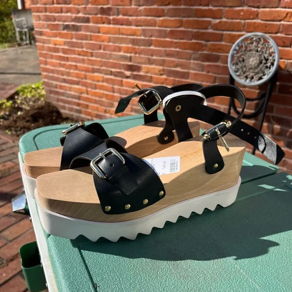 Stella McCartney Elyse Wedge Platform Sandals NWT